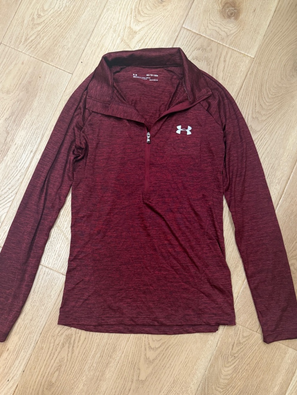 Under Armour Maroon Heather Zip Up